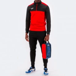 Sweat-shirt Homme Joma Winner Rouge Noir -Sports - Équipement de football sweat shirt homme joma winner rouge noir 2