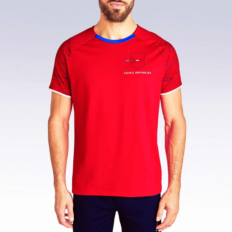Kipsta T-shirt De Football Adulte FF100 Republique Tcheque 6 Kipsta T-shirt De Football Adulte FF100 Republique Tcheque – Image 4