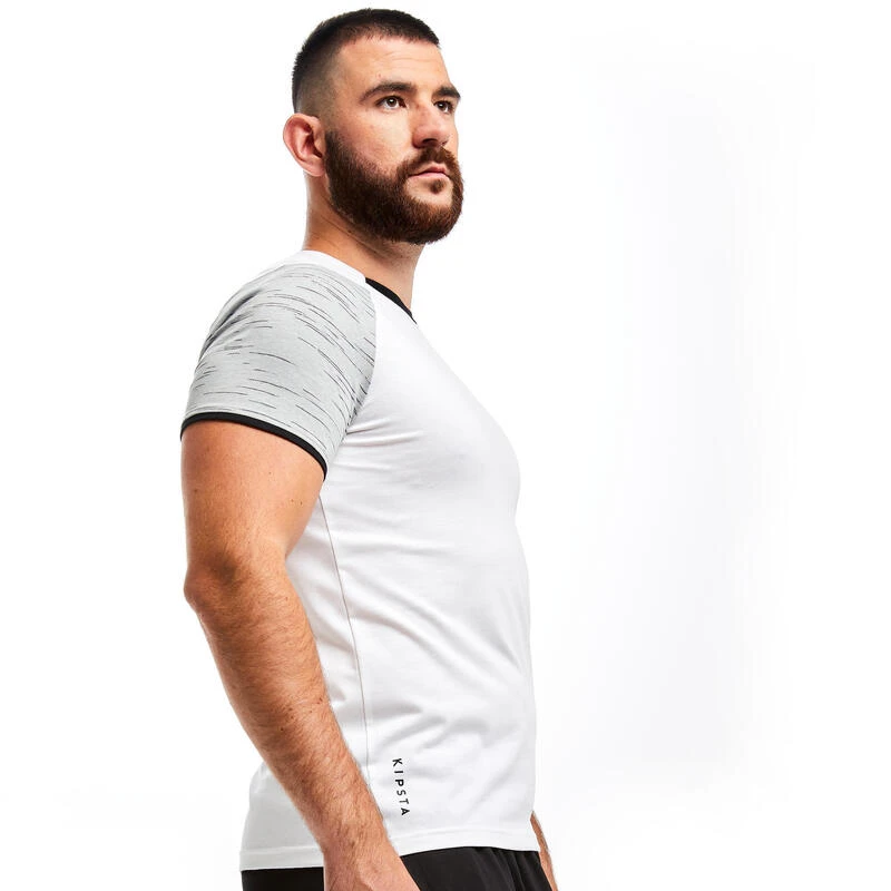 Kipsta T-shirt De Football T100 équipe Blanc 4 Kipsta T-shirt De Football T100 équipe Blanc – Image 2