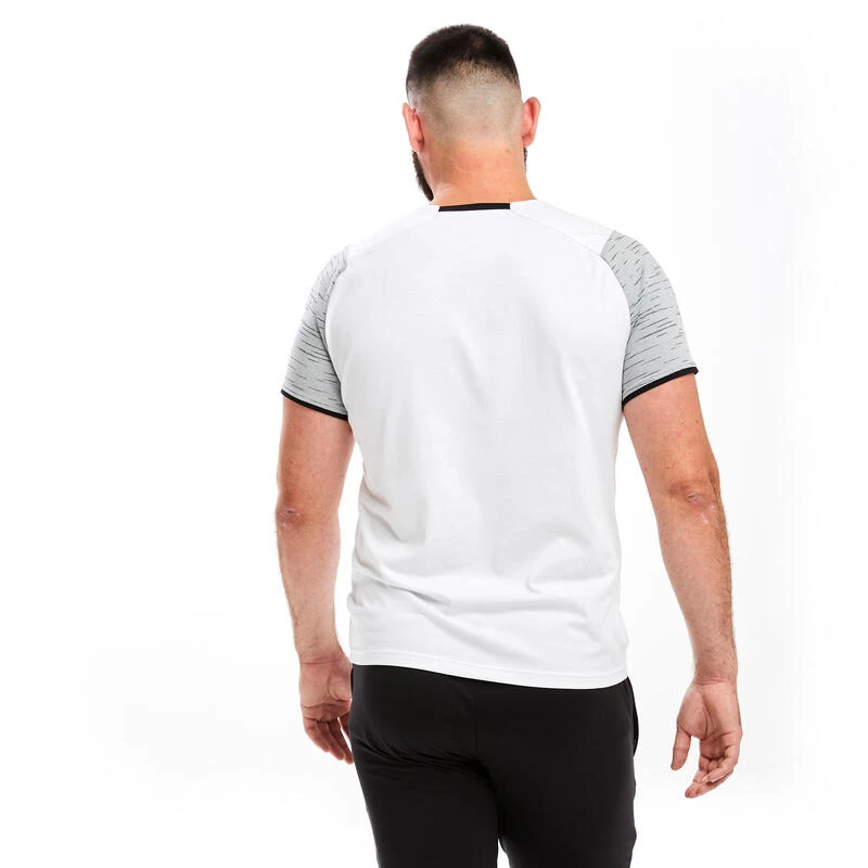 Kipsta T-shirt De Football T100 équipe Blanc 5 Kipsta T-shirt De Football T100 équipe Blanc – Image 3