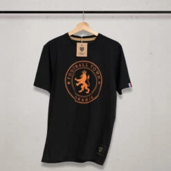 T-Shirt De Leeuw Black Football Adulte Vintage