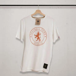 T-Shirt De Leeuw White Football Adulte Vintage