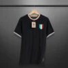 T-Shirt Gli Azzurri Black Football Adulte Vintage -Sports - Équipement de football t shirt gli azzurri black football adulte vintage