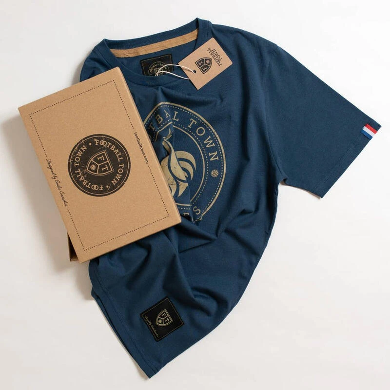 T-Shirt Les Bleus Blue Football Adulte Vintage 4 T-Shirt Les Bleus Blue Football Adulte Vintage – Image 2