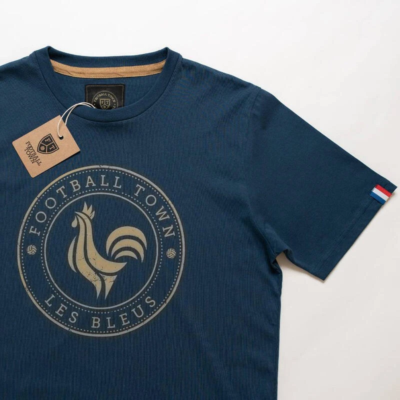 T-Shirt Les Bleus Blue Football Adulte Vintage 5 T-Shirt Les Bleus Blue Football Adulte Vintage – Image 3