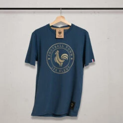 T-Shirt Les Bleus Blue Football Adulte Vintage