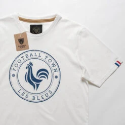 T-Shirt Les Bleus White Football Adulte Vintage -Sports - Équipement de football t shirt les bleus white football adulte vintage 2