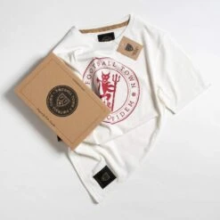 T-Shirt The Devil White Football Adulte Vintage -Sports - Équipement de football t shirt the devil white football adulte vintage 2