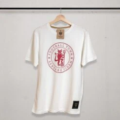 T-Shirt The Devil White Football Adulte Vintage