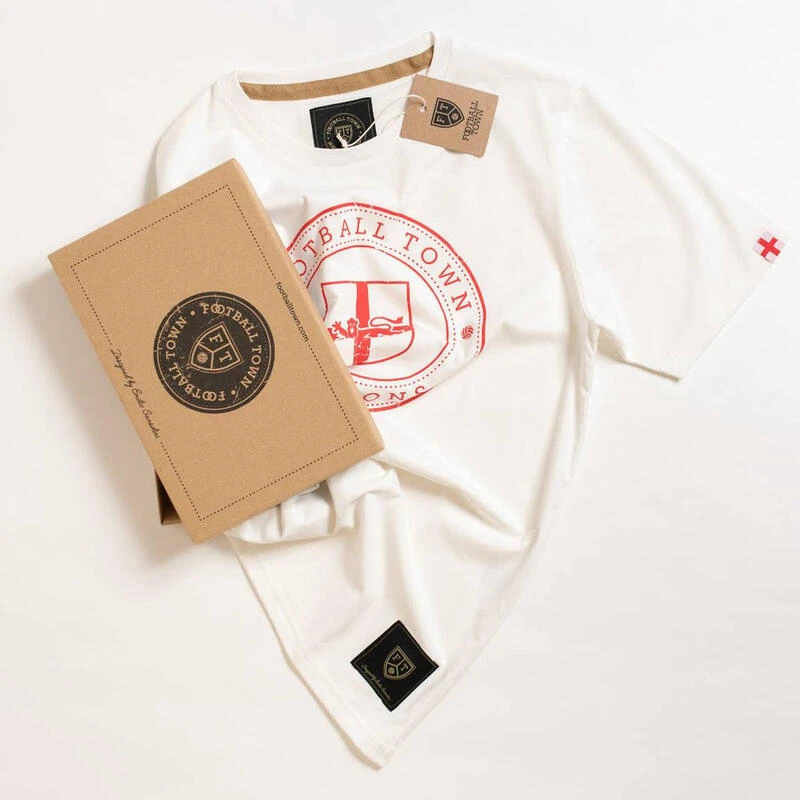 T-Shirt The Lions White Football Adulte Vintage 4 T-Shirt The Lions White Football Adulte Vintage – Image 2