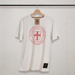 T-Shirt The Lions White Football Adulte Vintage